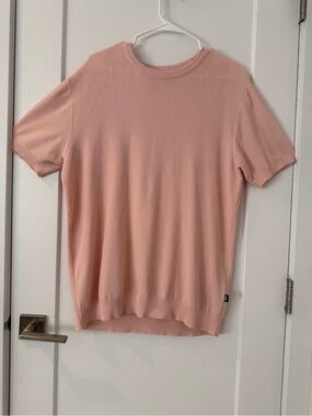 Men's Lightweight Pink Short-Sleeve Polo
